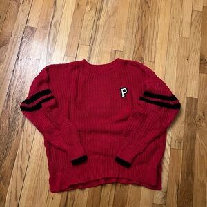Victoria's Secret Red Sweater with Black Accents